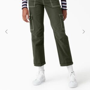 Dickies Flex Skinny Fit Pants with White Stitching